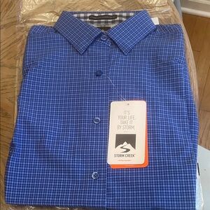 Storm Creek Women's Blue Checkered Blouse